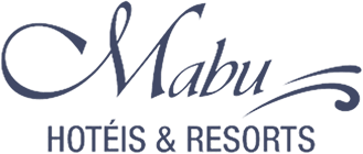 Mabu Hotéis & Resorts logo, with the word Mabu in elegant cursive script above the words HOTÉIS & RESORTS in uppercase letters, symbolizing sophistication and innovation, ideal for companies seeking advanced revenue management software.